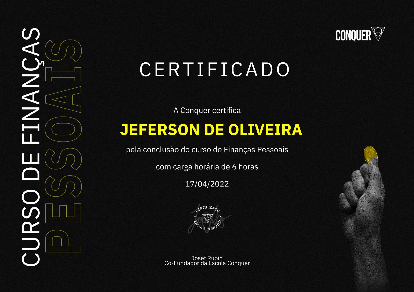 Certificado de Finanças Pessoais